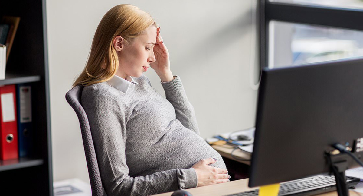 работа во время беременности за ноутбуком