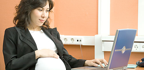 работа во время беременности, компьютер