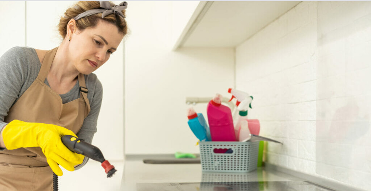 Домашний пароочиститель для электроплиты Домашний пароочиститель для электроплиты