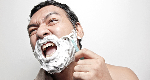 Чем лечить порез при бритье?