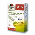 Доппельгерц Актив Фолиевая кислота+витамины В и С таблетки, 30 шт. Доппельгерц Актив Фолиевая кислота+витамины В и С таблетки, 30 шт.