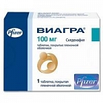 Виагра таблетки 100 мг, 1 шт. Виагра таблетки 100 мг, 1 шт.