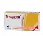 Тиолепта таблетки 600 мг, 30 шт. Тиолепта таблетки 600 мг, 30 шт.